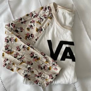 VANS MINNIE MOUSE THREE QUARTER TSHIRT